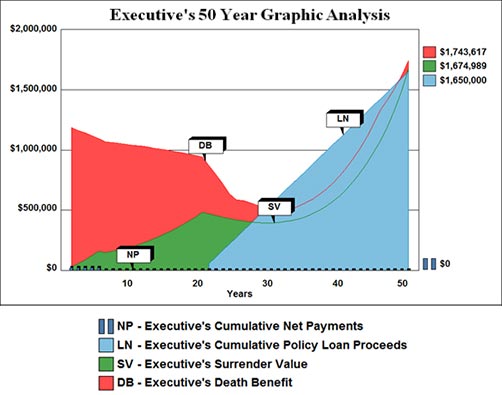 Excutive's 50 year graphic analysis